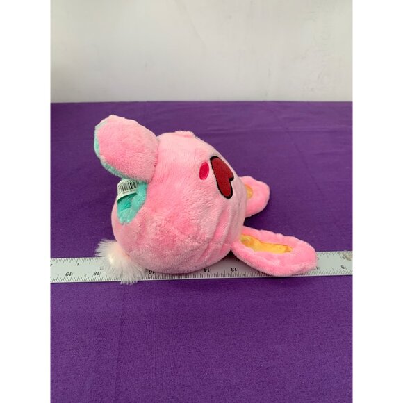 Made for Walgreen 7 inch Reversible Bunny Plush Animal Pink with Hearts, Green W - Picture 11 of 12